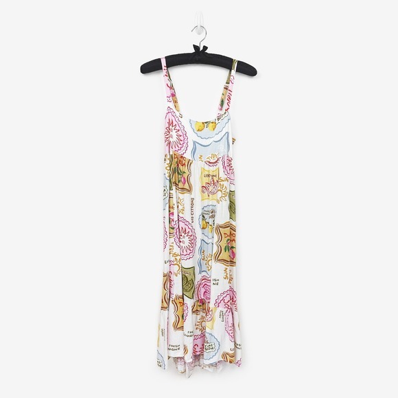 Paper Heart Dresses & Skirts - Paper Heart Maxi Dress Size M Linen Blend Pockets Coastal Resort European Summer